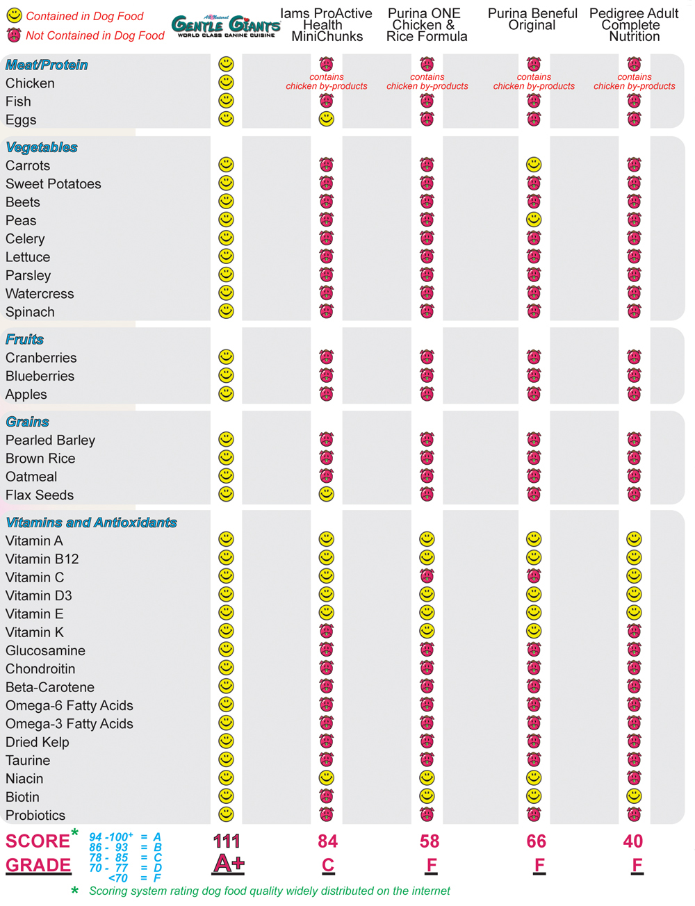 Saint Bernard Food Chart